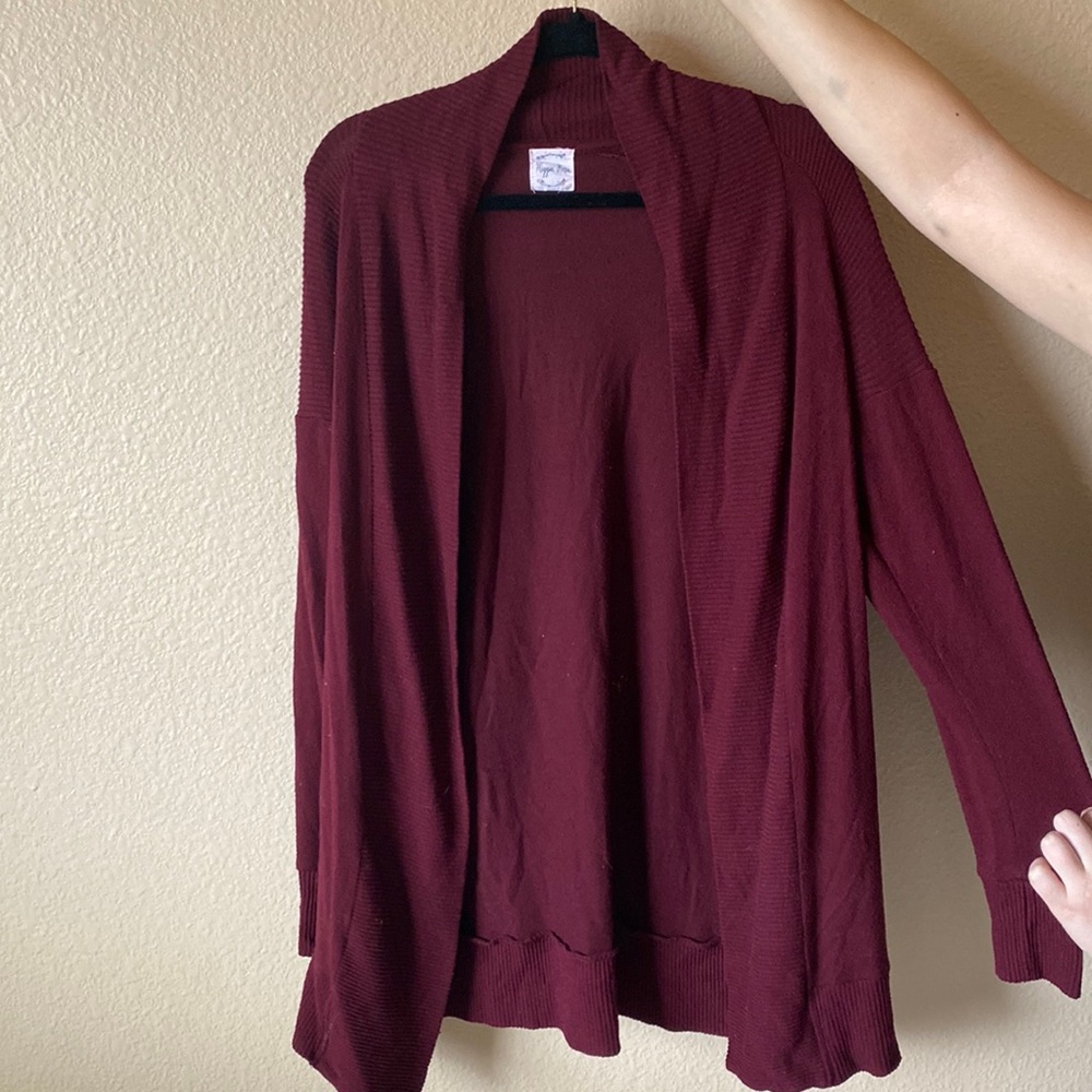 Maroon Cardigan